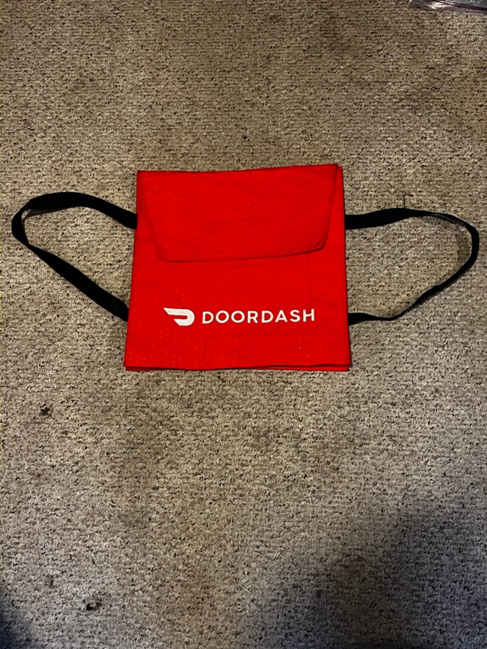 DoorDash Red Pizza Delivery Bag